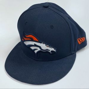 New Era Denver Broncos NFL Fitted 7 5/8 Hat 59fifty Russell Wilson Football